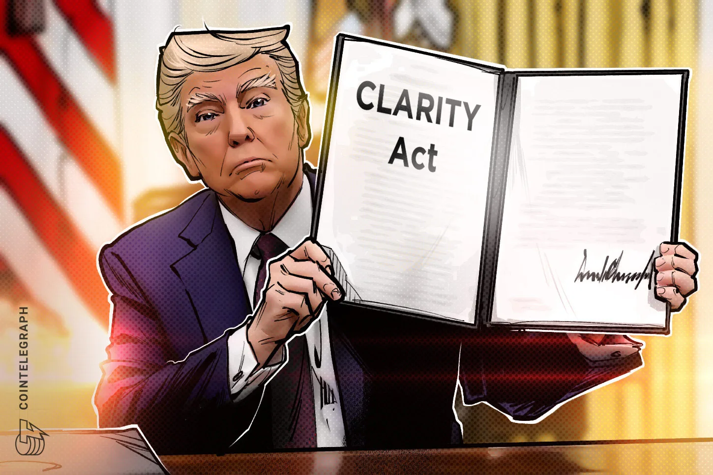 Trump Promises to Secure Crypto Regulation with Proposed CLARITY Act