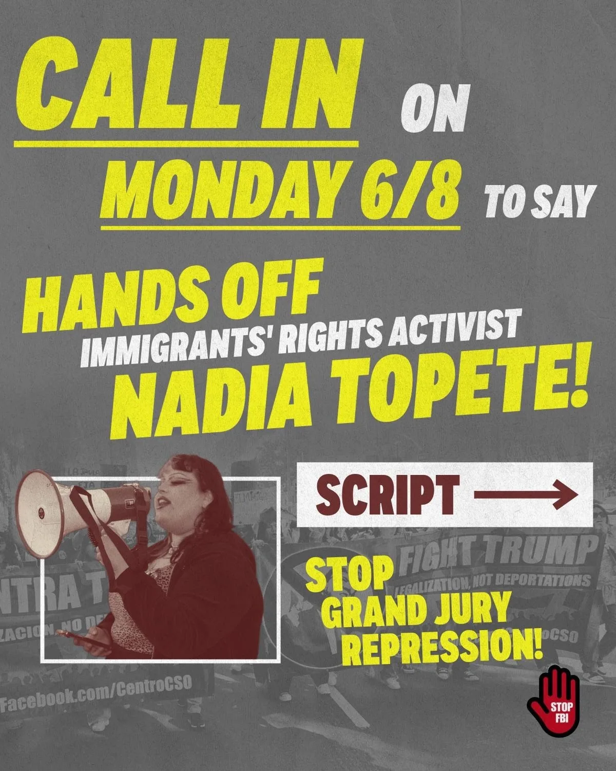 Activist Nadia Topete Faces Possible Jail for Refusing Grand Jury Testimony