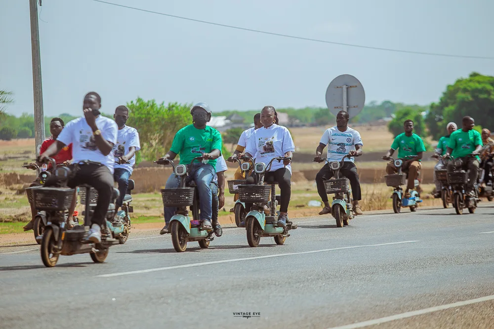 Ghanaian Town Leads Climate Fight with Growing Use of Electric Motorbikes