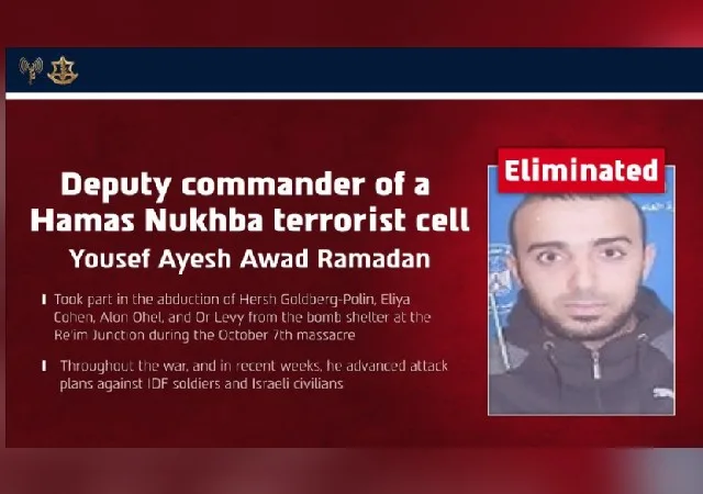 Israel Kills Hamas Commander Linked to Abduction of Hersh Goldberg-Polin