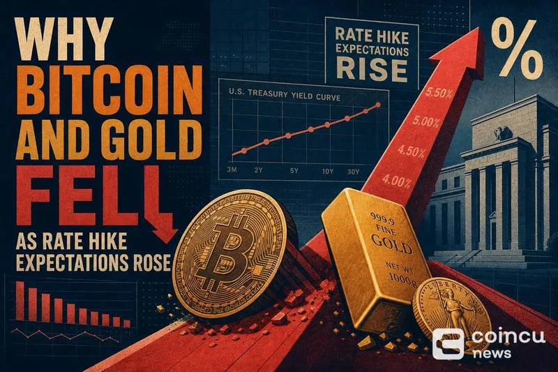 Rising Rate Hike Expectations Pressure Bitcoin and Gold, Challenging Their Hedge Roles
