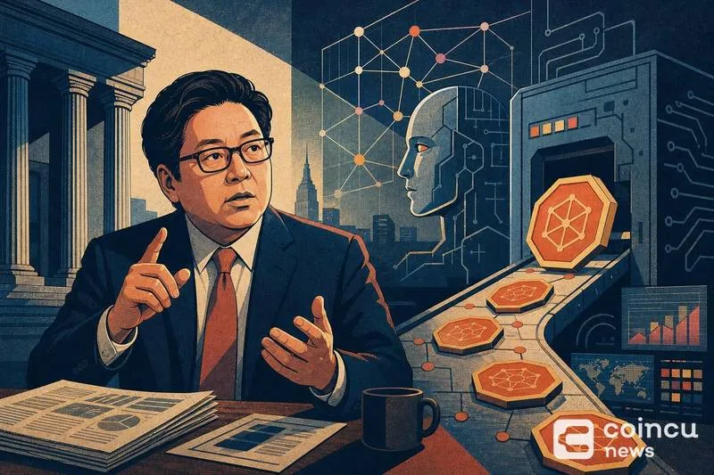 Tom Lee Highlights Cryptocurrency as Key to AI-Driven Tokenization