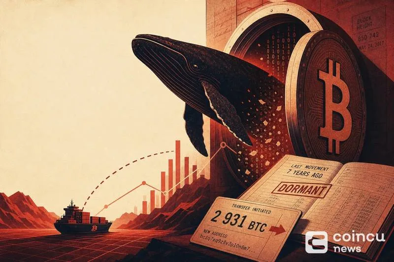 Bitcoin Whale Awakens After Seven Years to Move Nearly 3,000 BTC