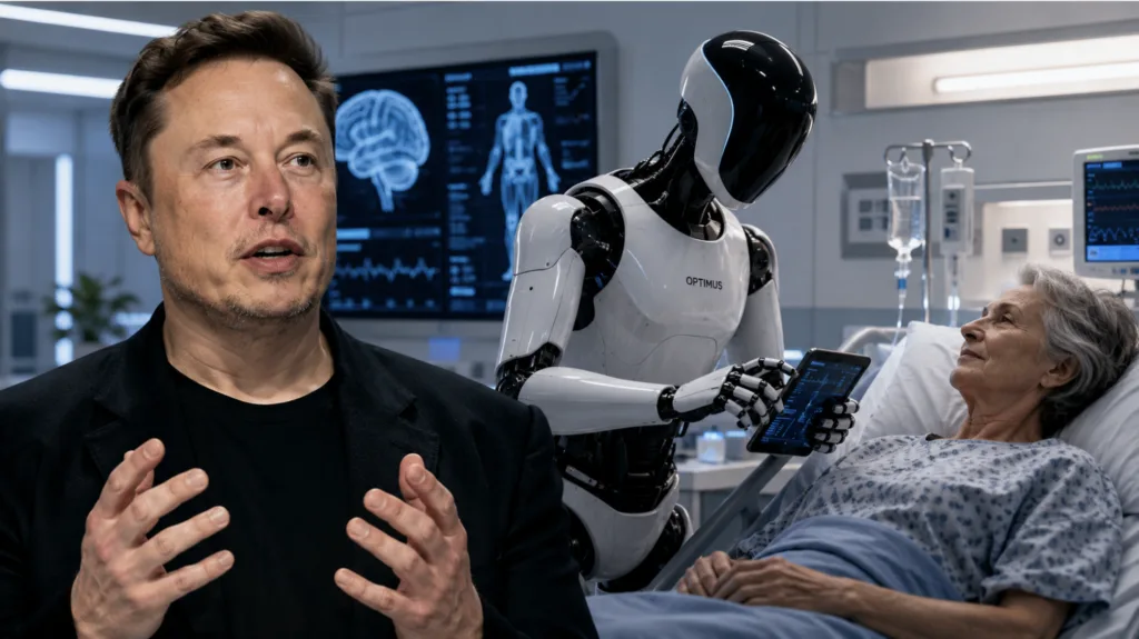Elon Musk Envisions Optimus Robot and AI Revolutionizing Universal Healthcare