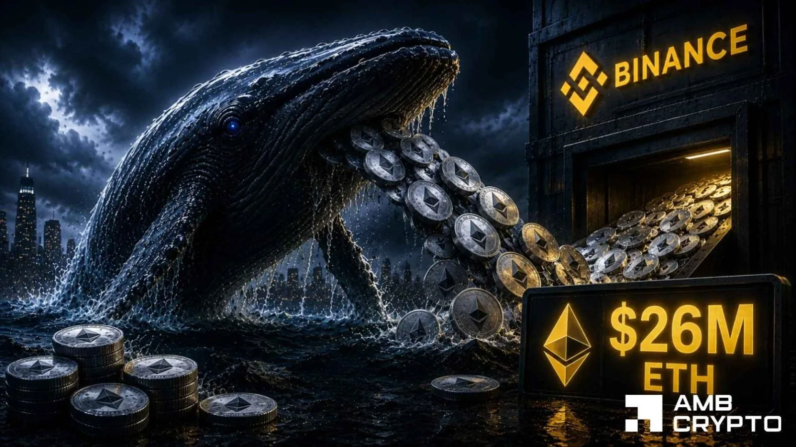 Ethereum Eyes Key Level as $26M Whale Move Raises Market Questions