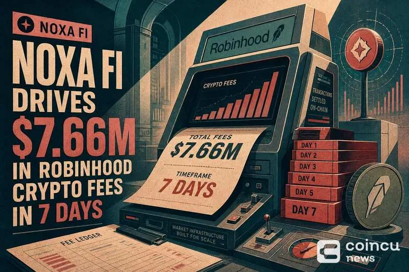 Noxa Fi Generates $7.66 Million in Robinhood Crypto Fees Within One Week