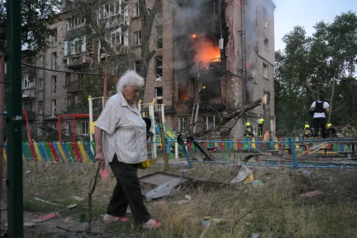 Russian Missiles and Drones Strike Kyiv, Killing Dozens and Damaging Multiple Districts