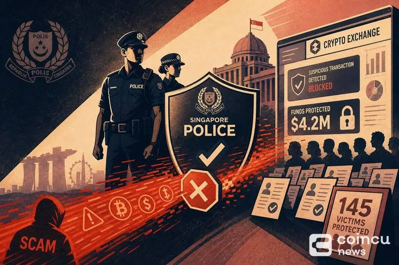Singapore Police and Crypto Exchange Prevent Over $4 Million in Scam Losses for 145 Victims