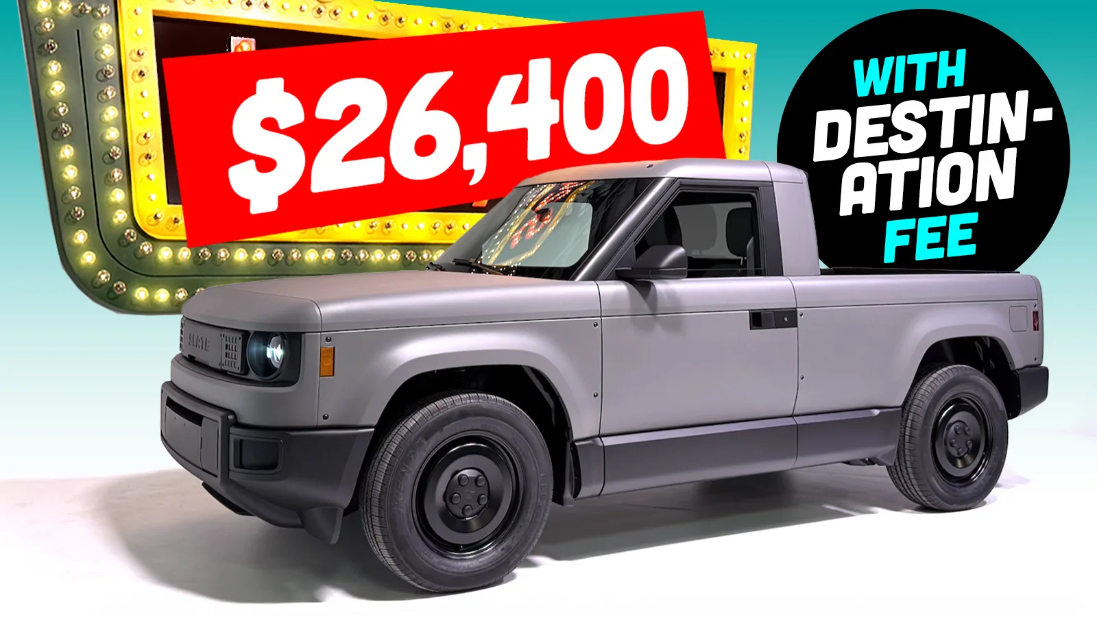 Slate EV Truck’s Final Price Revealed at $26,400 Including Destination Fee