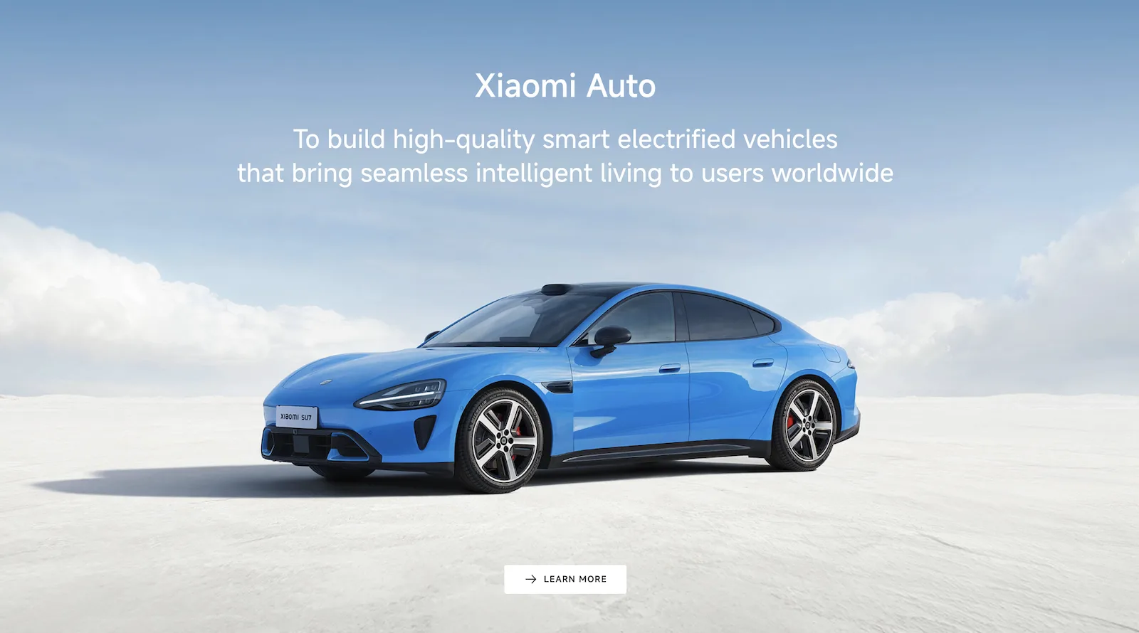 Xiaomi Unveils New Global Website to Showcase Electric Vehicle Ambitions